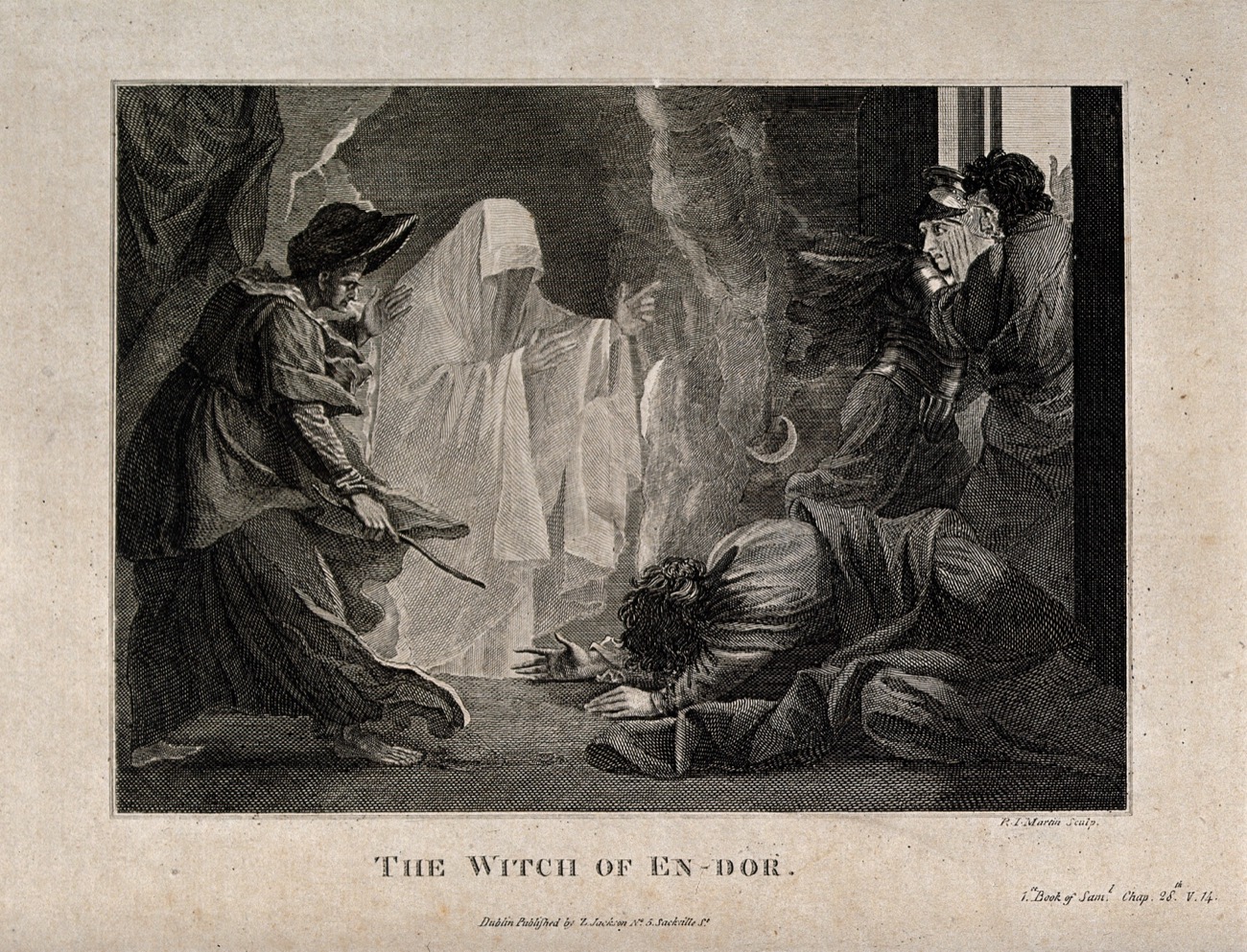 Saul and the Witch of Endor. After Benjamin West, 1777. Wellcome Collection, CC BY 4.0.